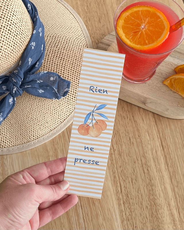Marque Page “Rien ne presse” - Illustration aquarelle