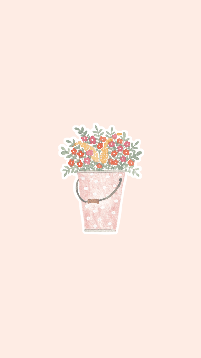 Sticker sceau fleuri - Illustration aquarelle