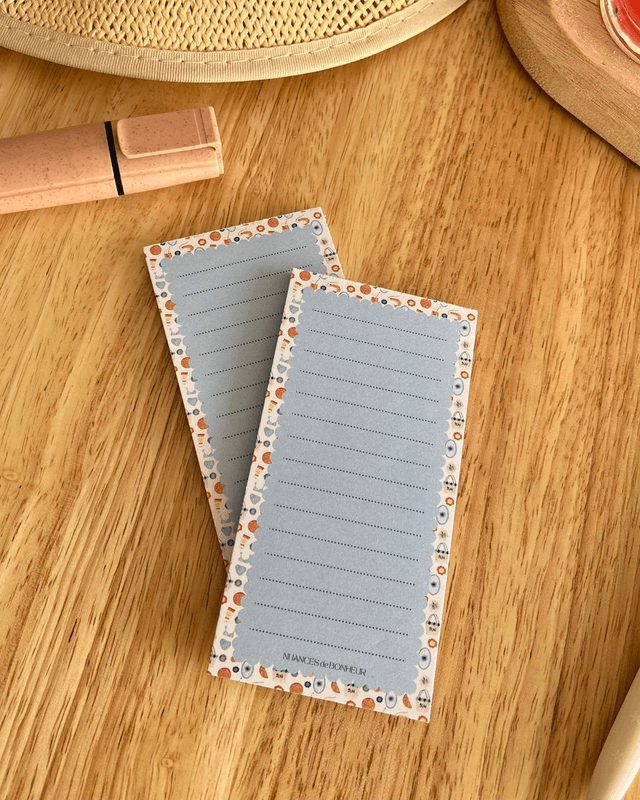 Bloc-notes mini – Motifs estivaux à l’aquarelle