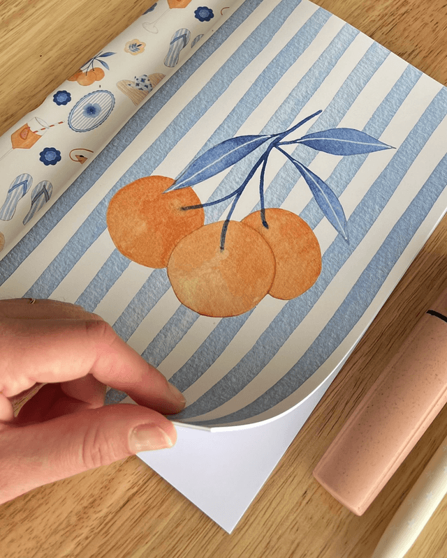 Carnet de notes Oranges – Illustration aquarelle