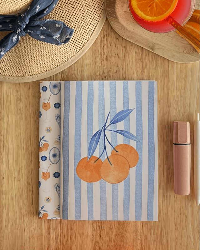 Carnet de notes Oranges – Illustration aquarelle