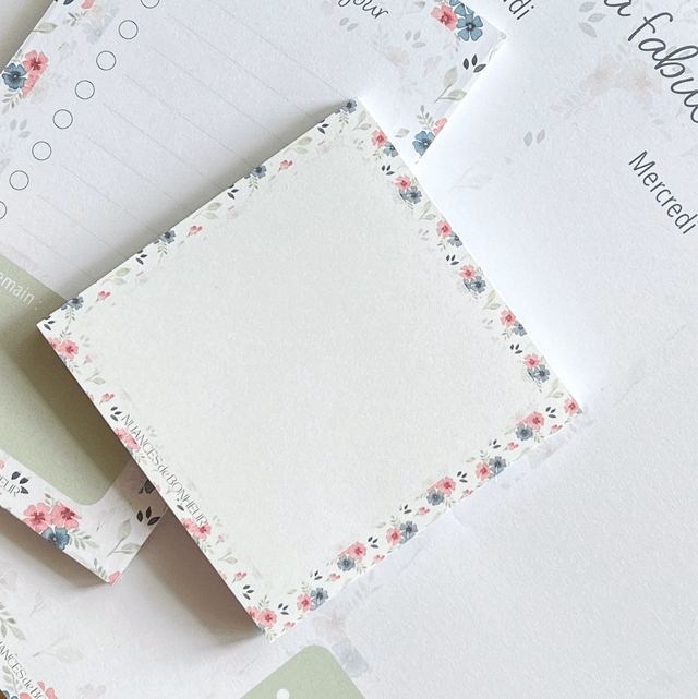 Set Papeterie, 3 blocs-notes – Illustré à l’aquarelle
