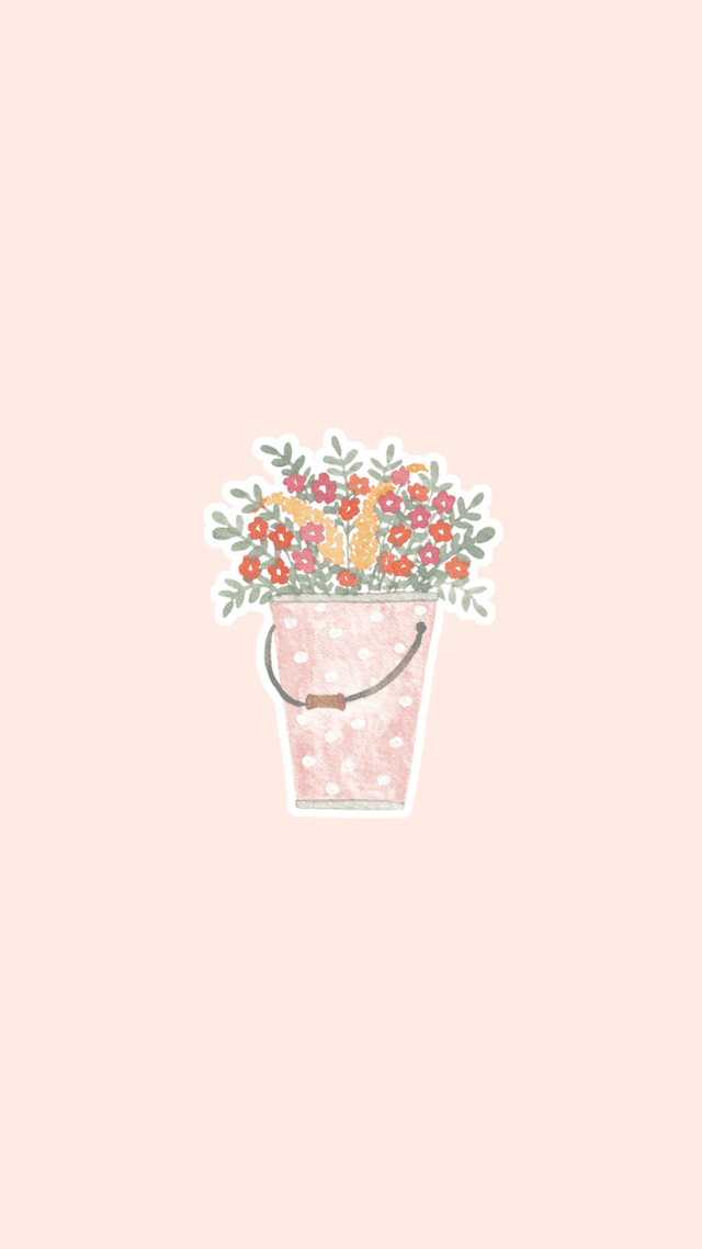 Sticker sceau fleuri - Illustration aquarelle